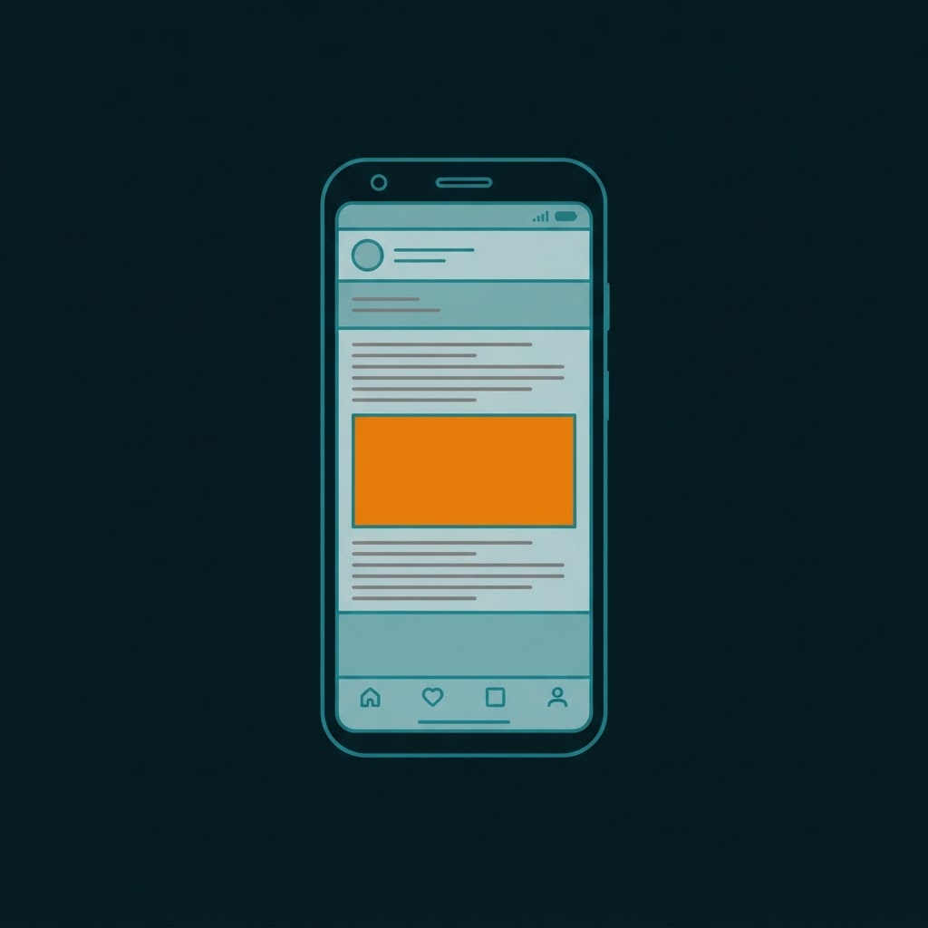 Schematic placement example of the Mobile Premium Rectangle format